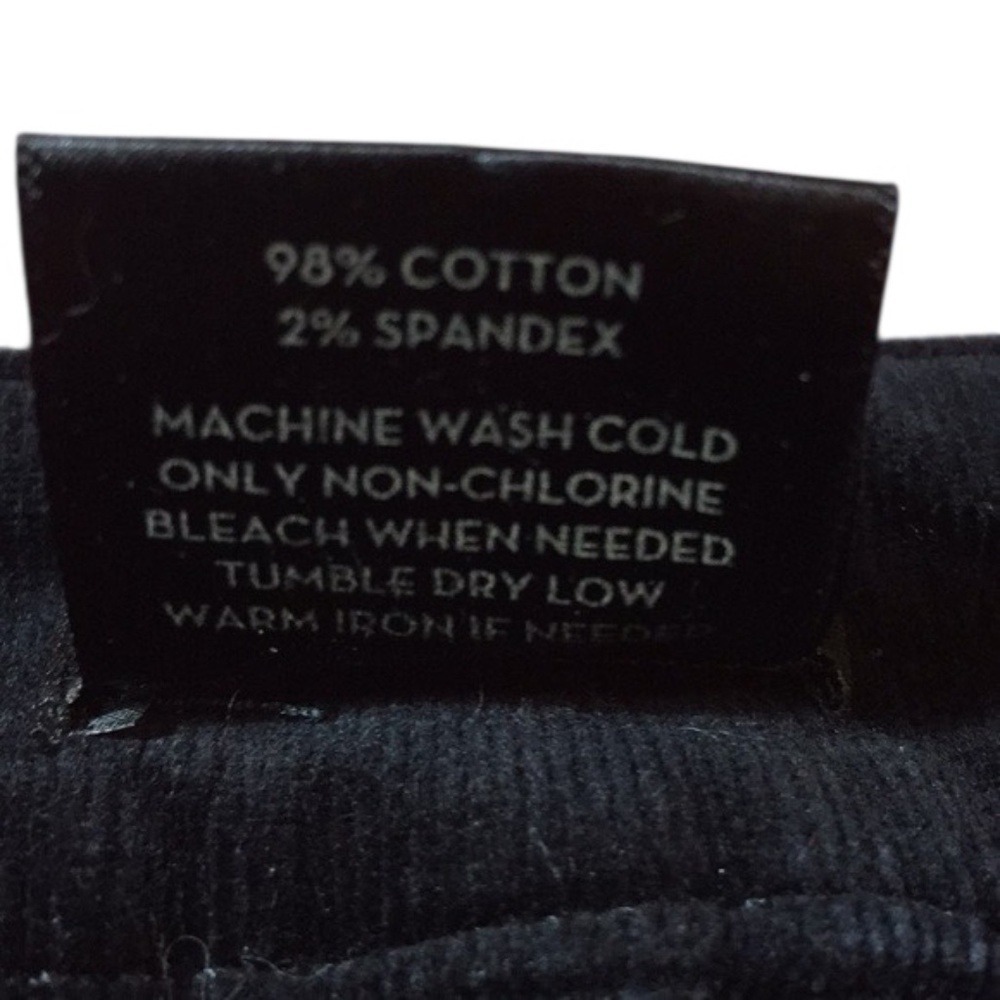Ann Taylor Signature Corduroy Pants Sz 2 Color Black - Picture 7 of 7
